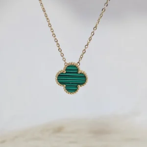 gold clover necklace